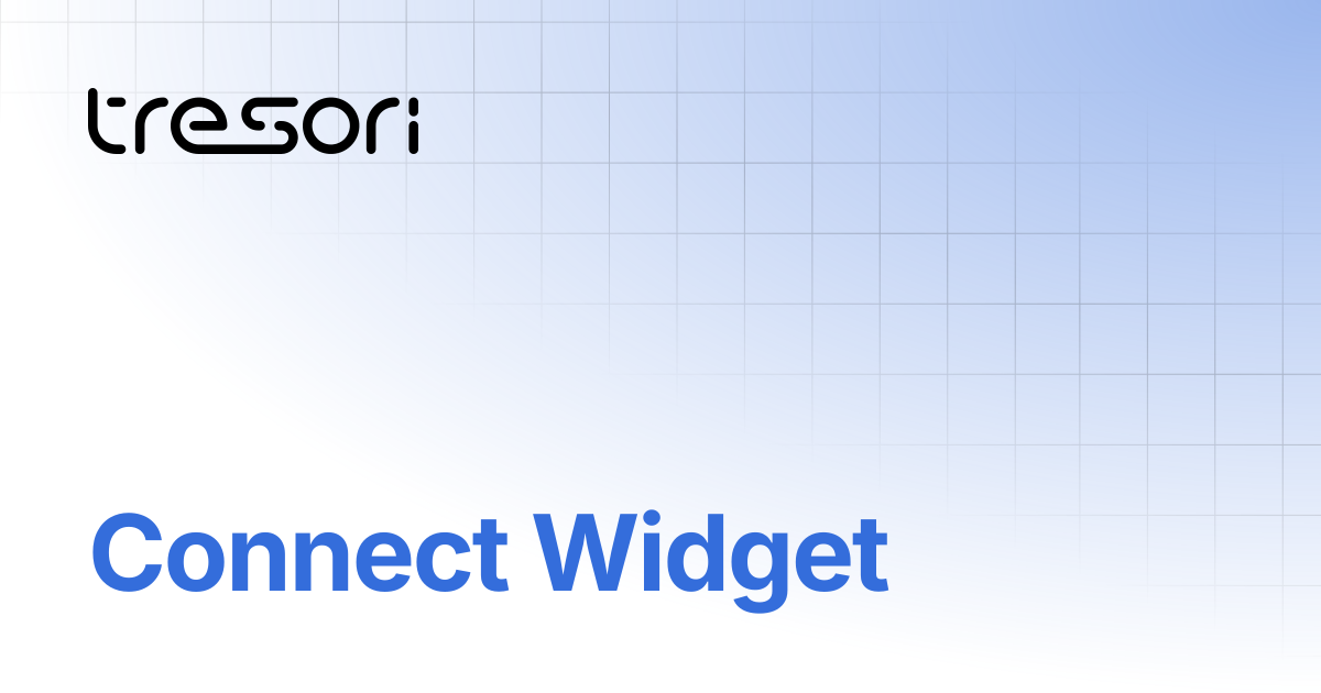 Connect Widget | TreSori Docs