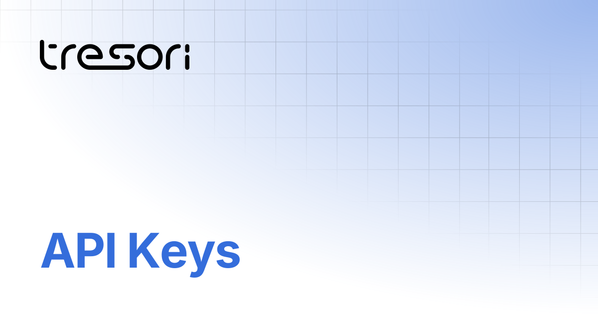 API Keys | TreSori Docs